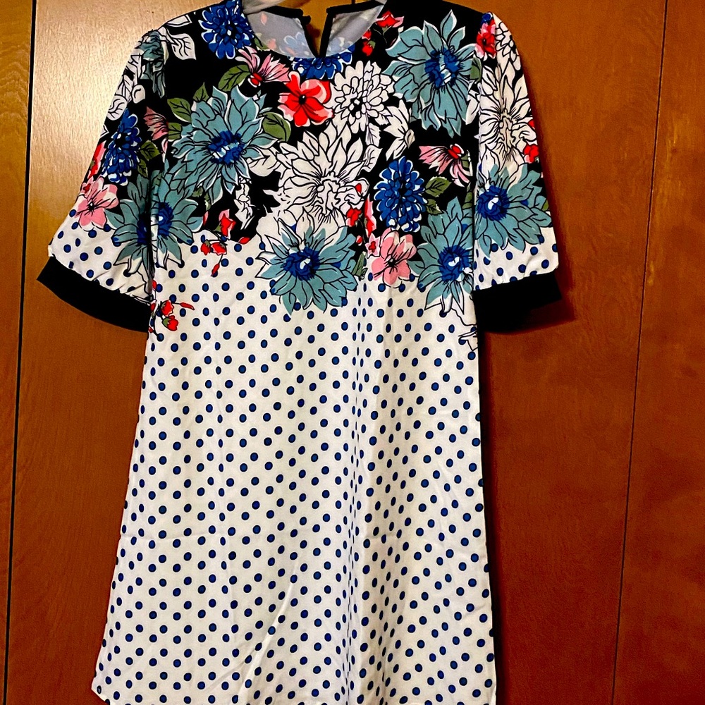 Women’s Tunic Top Floral Polka Dot